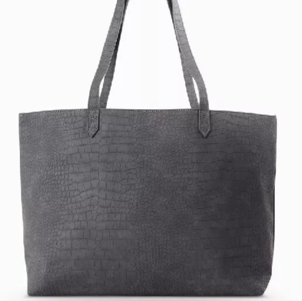 Thirty-One Gray Tote Bag with Sturdy Canvas